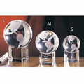 Spinning Globe Optic Crystal (Medium)